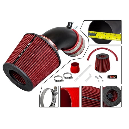 RTUNES RACING - BLACK - SHORT RAM INTAKE Compatible For 01-05 Accent 1.6L