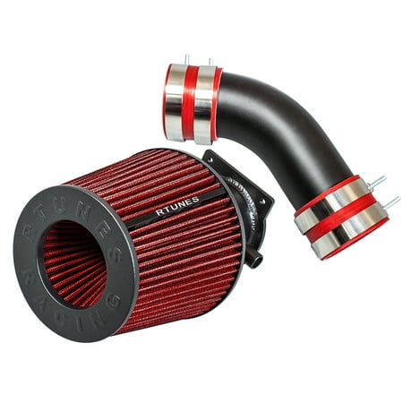 RTUNES RACING - BLACK - SHORT RAM INTAKE Compatible For 1996-2000 AUDI A4 96-00 AUDI A4 / A6 2.8L V6