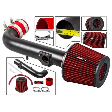 RTUNES RACING - BLACK - SHORT RAM INTAKE Compatible For 1998-2002 TOYOTA COROLLA 98-02 COROLLA