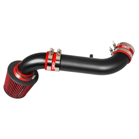 RTUNES RACING BLACK PIPE SHORT RAM AIR INTAKE + FILTER Compatible For 00-02 Dodge Dakota/Durango 3.7L V6 / 4.7L V8