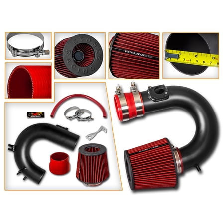 RTUNES RACING - BLACK - SHORT RAM INTAKE Compatible For 2000-2005 TOYOTA CELICA GTS 1.8L I4