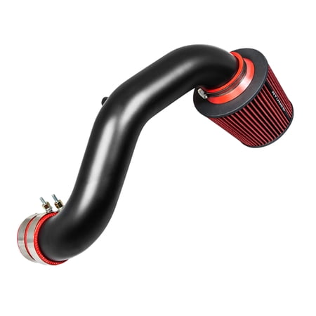 RTUNES RACING BLACK PIPE SHORT RAM AIR INTAKE + FILTER Compatible For 02-06 Acura RSX BASE 2.0L