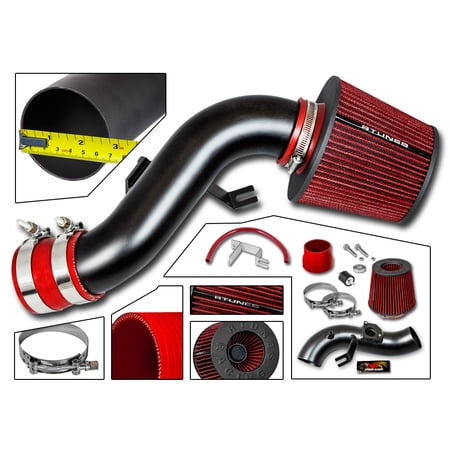 RTUNES RACING - BLACK - SHORT RAM INTAKE Compatible For 2002-2008 TOYOTA MATRIX XRS