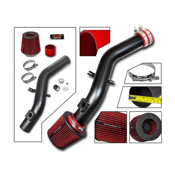 RTUNES RACING - BLACK - SHORT RAM INTAKE Compatible For 2006-2011 LEXUS IS250 2006-2011 IS350