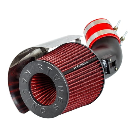 RTUNES RACING BLACK PIPE SHORT RAM AIR INTAKE + FILTER Compatible For 09-17 Nissan Maxima 3.5L V6