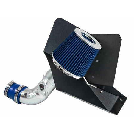 RTUNES RACING - BLUE - COLD AIR INTAKE w/HEAT SHIELD KIT Compatible For 09-17 TOYOTA COROLLA / 16-17 SCION IM