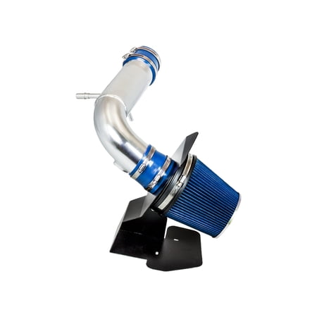 RTUNES RACING - BLUE - COLD AIR INTAKE w/HEAT SHIELD KIT Compatible For 11-18 Compatible ForD EXPLORER 3.5L