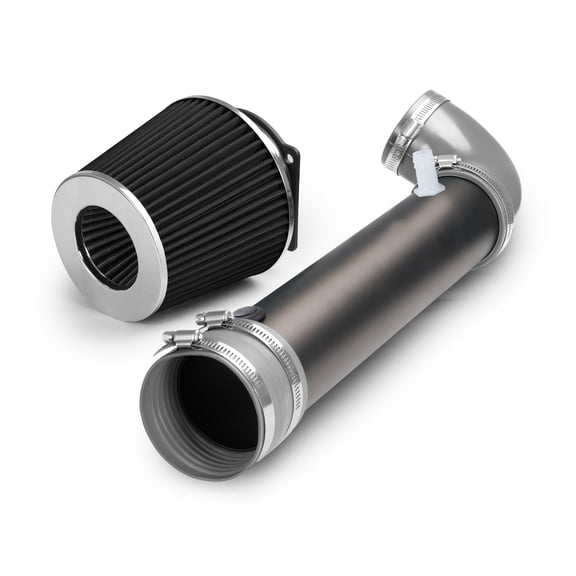 RTUNES RACING MATTE BLACK PIPE GRAY - SHORT RAM INTAKE Compatible For 95-00 Ford Explorer/Ford Ranger / 95-00 Mazda B4000 OHV V6