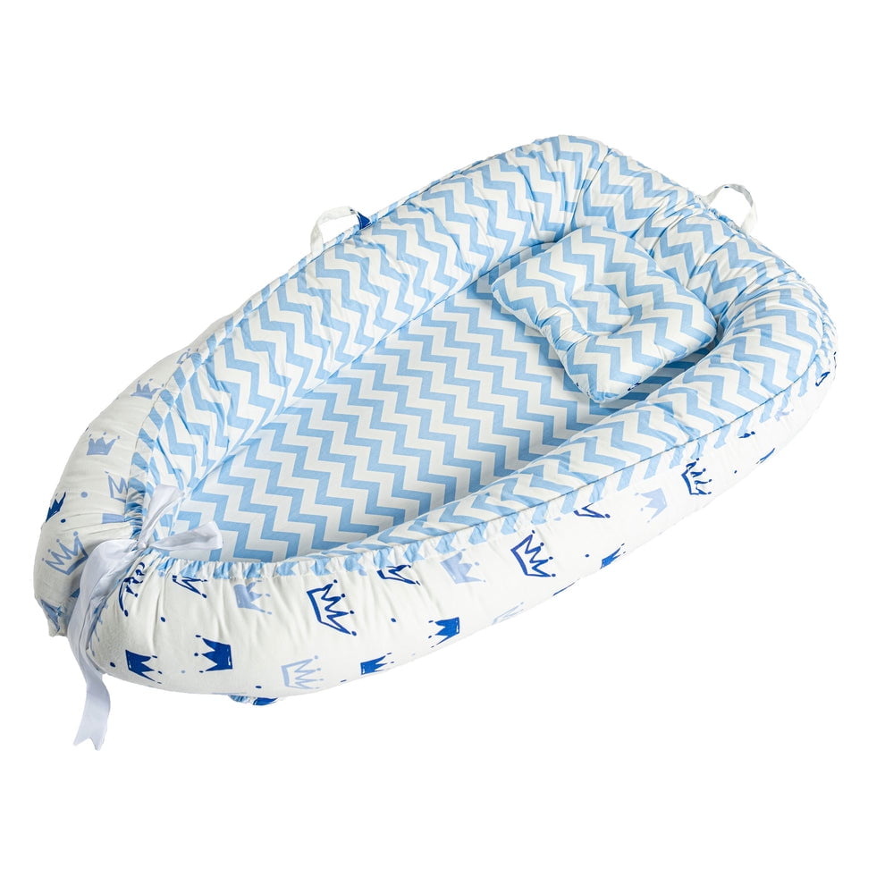 Travel Baby Nest Baby Nest Pod Sleep Lounger For Newborns 0-36 Months - Portable Travel Bed With Pillow & Storage Bag (Pink) Newborn Sleeping Lounger Bed