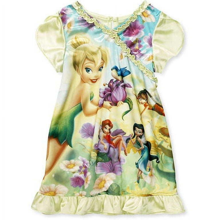 RTV Disney Toddler Girls Tinker Bell Pajama Dress Walmart