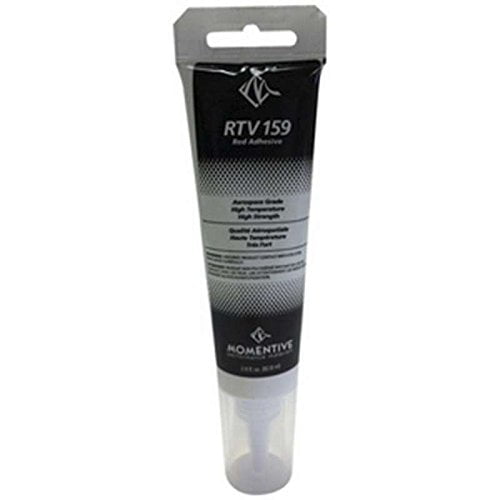 RTV159 High Strength Silicone Rubber Adhesive Sealant, 2.8 oz. Tube, Red$$Fuels & Lubricants