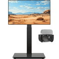 thumbnail image 1 of RTVR Swivel Floor TV Mount Stand for 32 to 75 inch Flat Screens up to 110 lbs, Modern Adjustable TV Stand Pole, Max VESA 400x400mm, 1 of 10