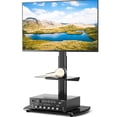 thumbnail image 1 of RTVR Modern Universal Floor TV Stand for TVs up to 65 inch Upgrade, Black, 1 of 6