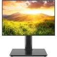thumbnail image 1 of RTVR Swivel Table Top TV Stand with 40° Rotation & Tempered Glass Base for 23-43" Flat Screen TVs, 4-Level Height Adjustable with Non-Slip Feet, 66lbs Capacity, 1 of 7