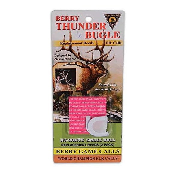 RTWHT Thunder Bugle Thin Repl Reed Wht 2Pk