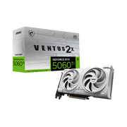 MSI GeForce RTX 5060 Ti 16G VENTUS 2X OC WHITE PLUS Graphics Card, 16GB GDDR7, DPx3, HDMIx1, DLSS 4
