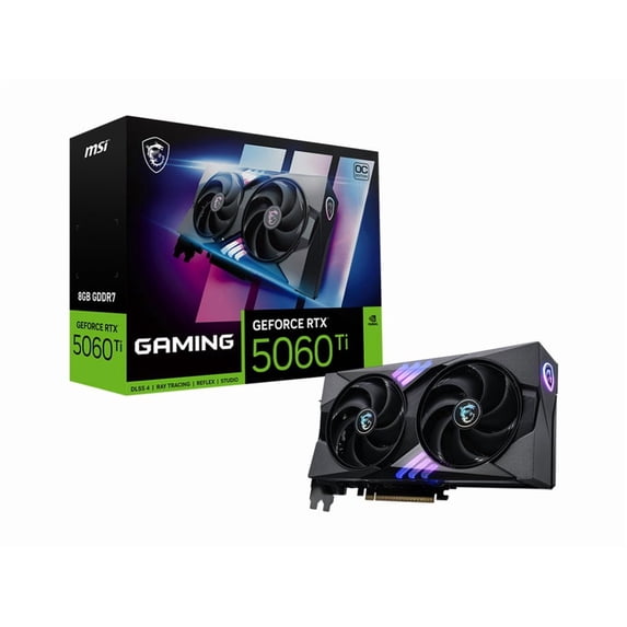 MSI Gaming GeForce RTX 5060 Ti 8GB GDDR7 PCI Express 5.0 x 16 (use x8) Graphics Card RTX 5060 Ti 8G GAMING OC