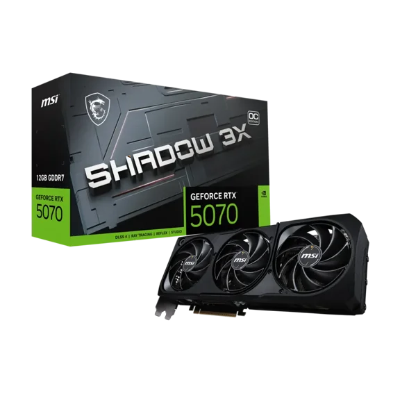 RTX 5070 12G SHADOW 3X OC 12GB GDDR7 PCI Express 5.0 ATX Graphics Card