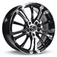 thumbnail image 1 of RTX Arsenic 15X6.5 5-100/114.3 40P C73.1 BLACK MACHINED Wheel, 1 of 2