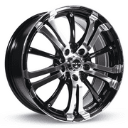 RTX Arsenic 16x7 4x100/114.3 ET40 CB73.1 Black Machined Wheel