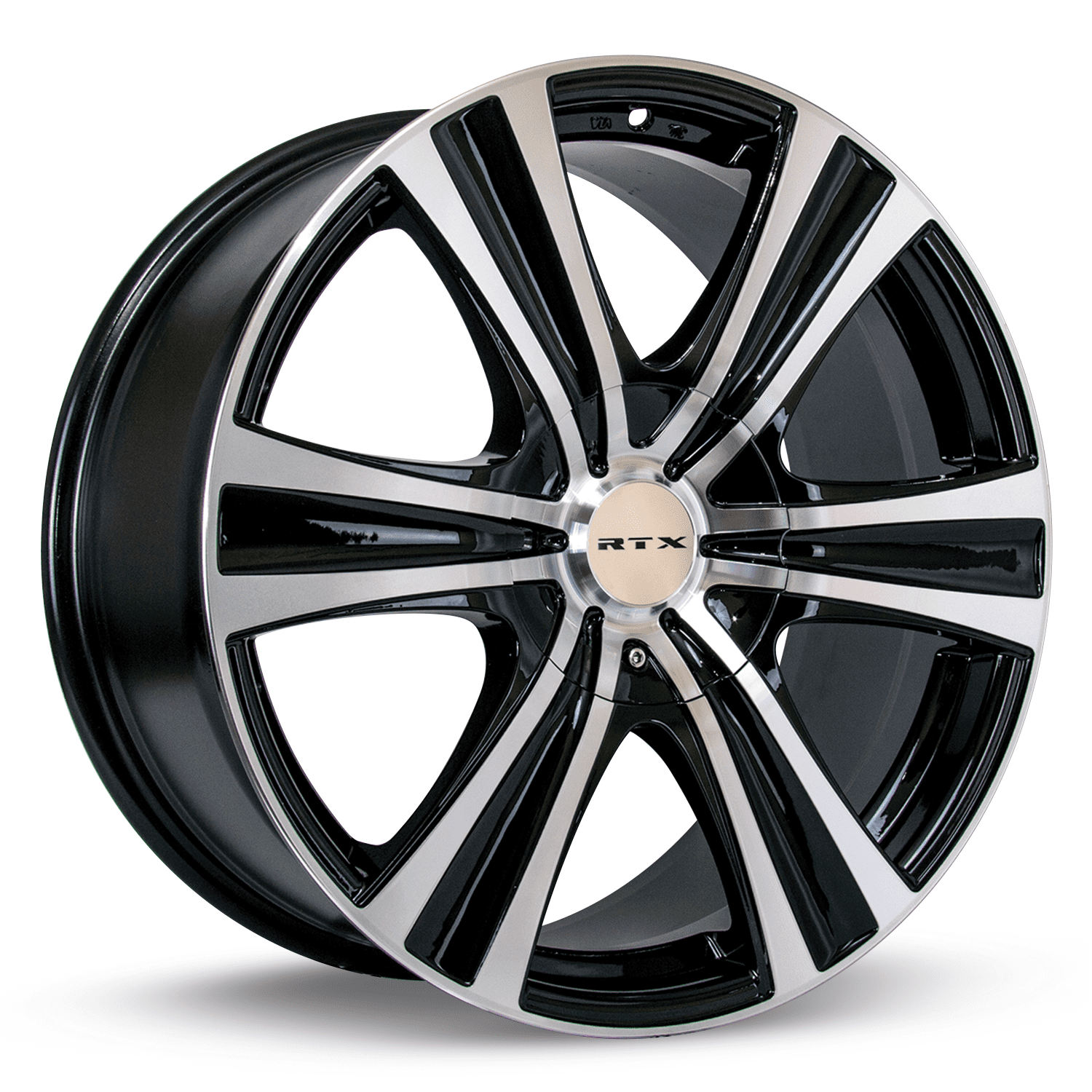 RTX Aspen 18x8 5x114.3/127 ET35 CB73.1 Black Machined Wheel