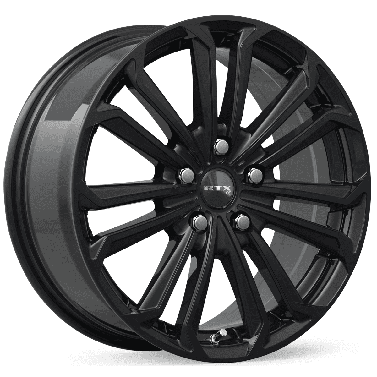 RTX Aura 16x7 5x100 ET38 CB54.1 Gloss Black Wheel