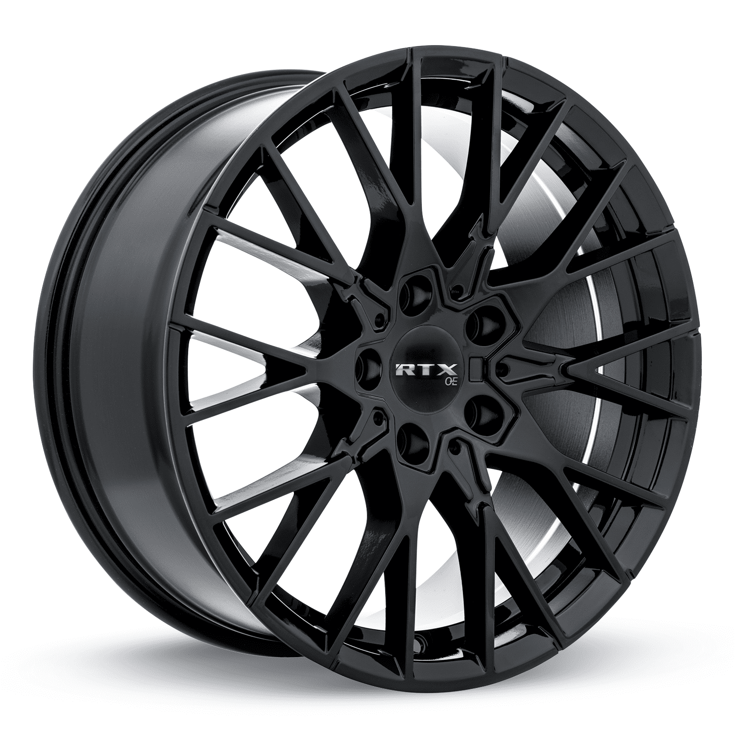 RTX Beyreuth 19X8 5x112 ET35 CB66.6 GLOSS BLACK Wheel
