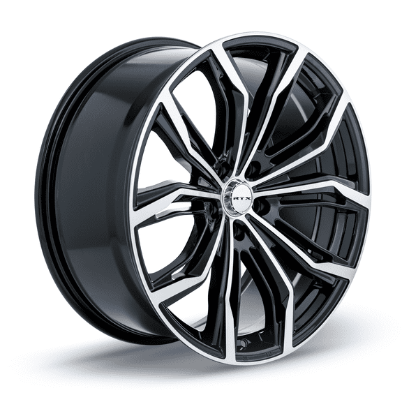 RTX Black Widow 17x7.5 5x115 ET42 CB70.3 Black Machined Wheel
