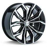 RTX Black Widow 17x7.5 5x120 ET35 CB72.6 Black Machined Wheel