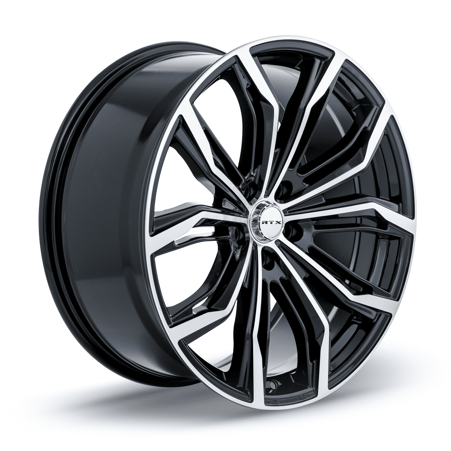 RTX Black Widow 18x8 5x108 ET40 CB63.4 Black Machined Wheel