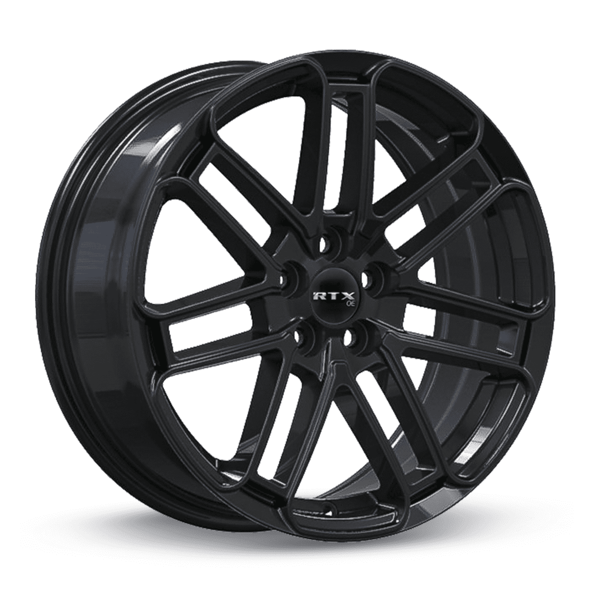 RTX Cambridge 17x7 5x100 ET40 CB54.1 Gloss Black Wheel
