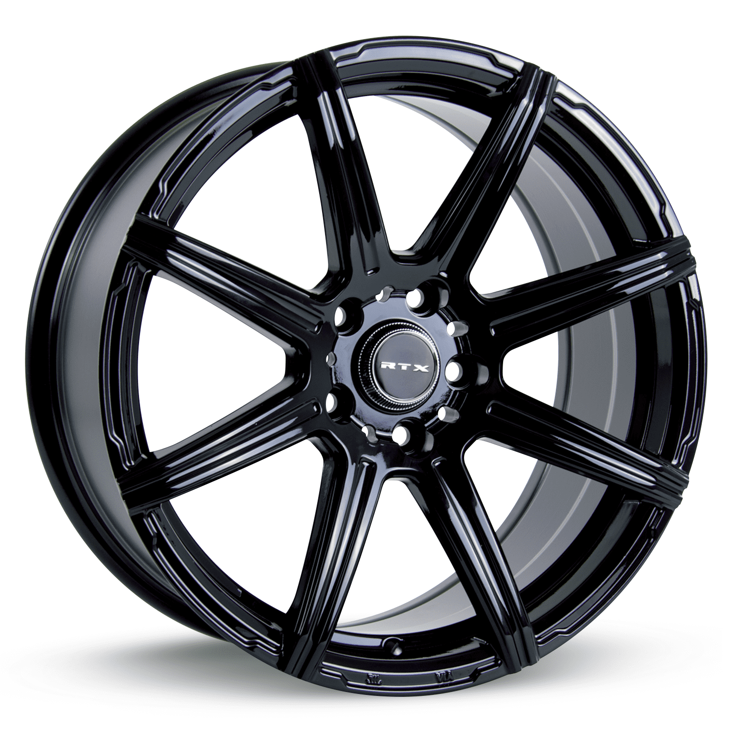 RTX Compass 15x6.5 5x100 38P C73.1 Gloss Black Wheel