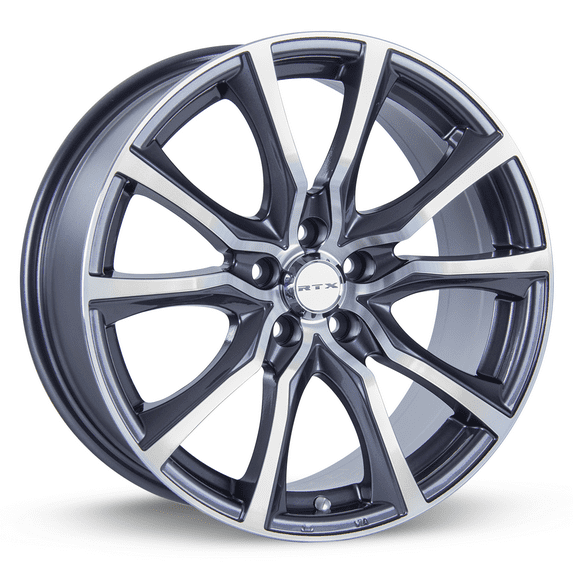 RTX Contour 18x8 5x108 ET42 CB63.4 Gunmetal Machined Wheel