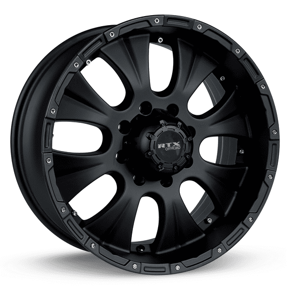RTX Crawler 17x8 6x139.7 ET20 CB108 Matte Black Wheel