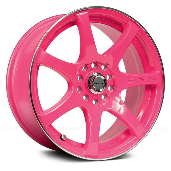 RTX Custom Wheel 15x6.5 inch Rim for 1986-2001 Acura Integra 73.1mm CB Offset 40mm Pink