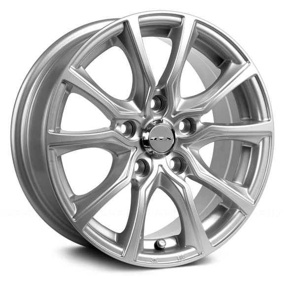 RTX Custom Wheel 16x7 inch Rim for 2006-2011 Acura CSX 67.1mm CB Offset 40mm Silver