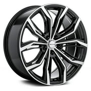 RTX Custom Wheel 16x7 inch Rim for 2006-2020 Audi A3 57.1mm CB Offset 40mm Black with Machined Face