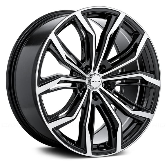 RTX Custom Wheel 17x7.5 inch Rim for 2001-2003 Acura CL 73.1mm CB Offset 42mm Black with Machined Face