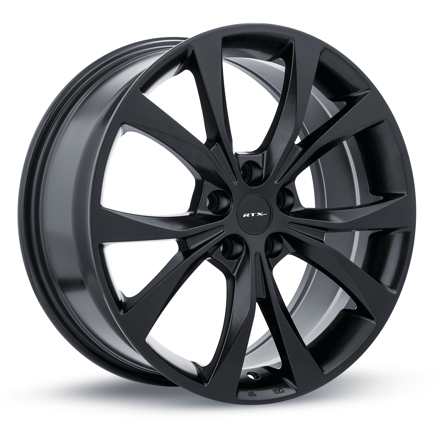RTX Flint 17x7 5x108 ET42 CB63.4 Satin Black Wheel - Walmart.com