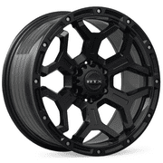 RTX Goliath 20x9 6x139.7 ET0 CB106.1 Satin Black Milled Rivets Wheel