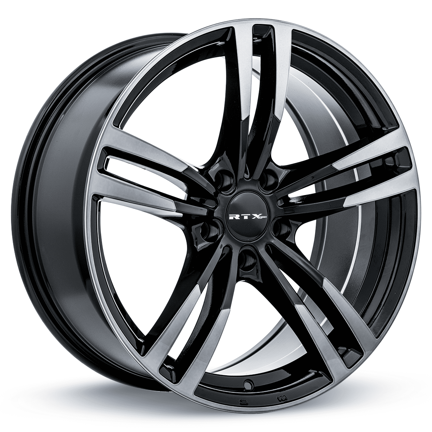 RTX Graz 19x8.5 5x120 35P CB72.6 Black Machined Grey Wheel