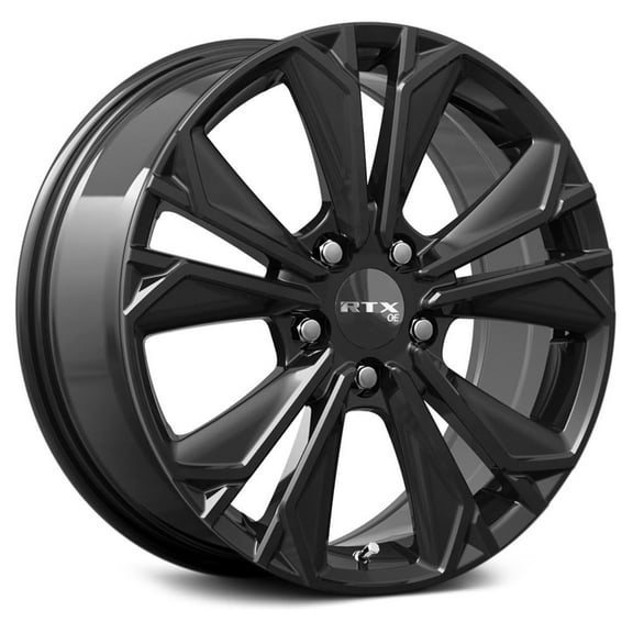 RTX HD-01 Custom Wheel - 18x7.5, 45 Offset, 5x114.3 Bolt Pattern, 64.1mm Hub - Gloss Black Rim