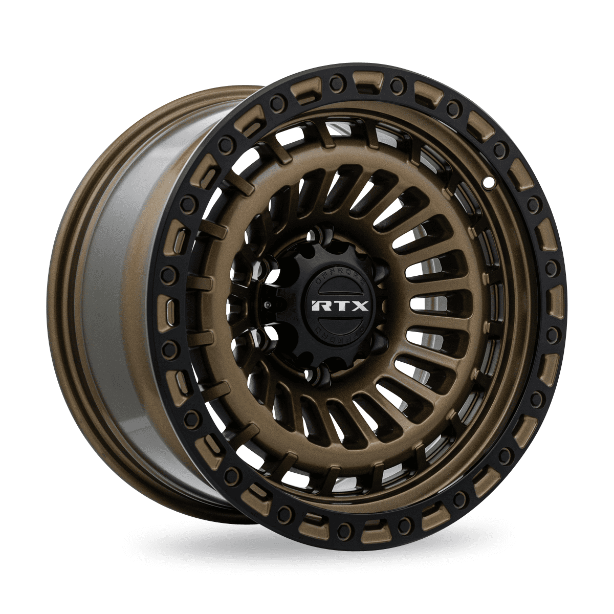 RTX Moab 17x9 5x127 ET-15 CB71.5 Bronze with Satin Black Lip Wheel