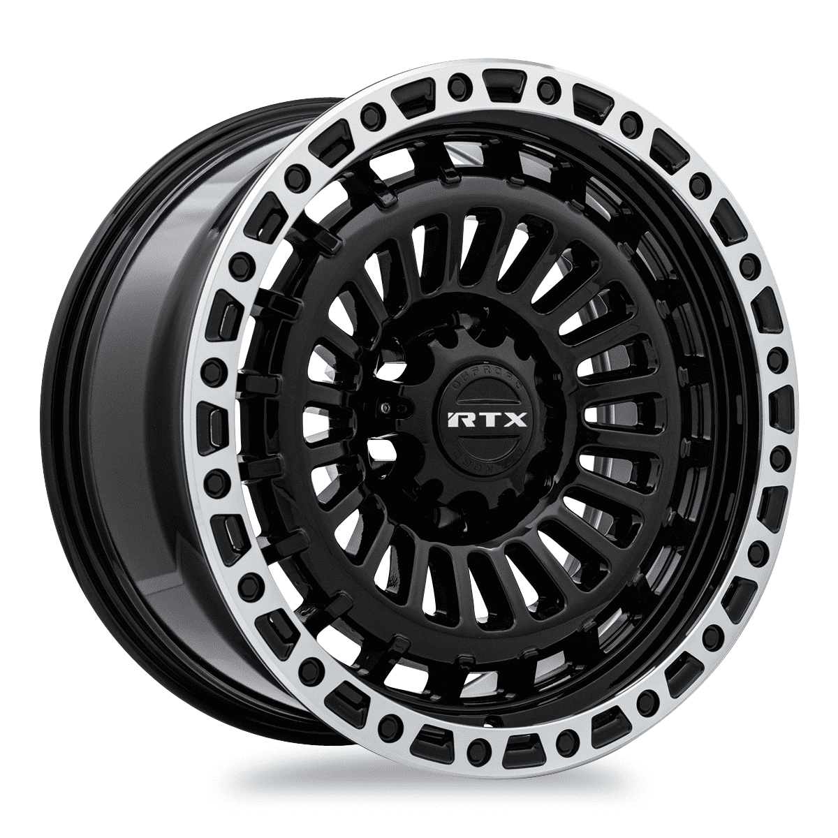 RTX Moab 18x9 6x139.7 ET0 CB106.1 Gloss Black Machined Lip Wheel