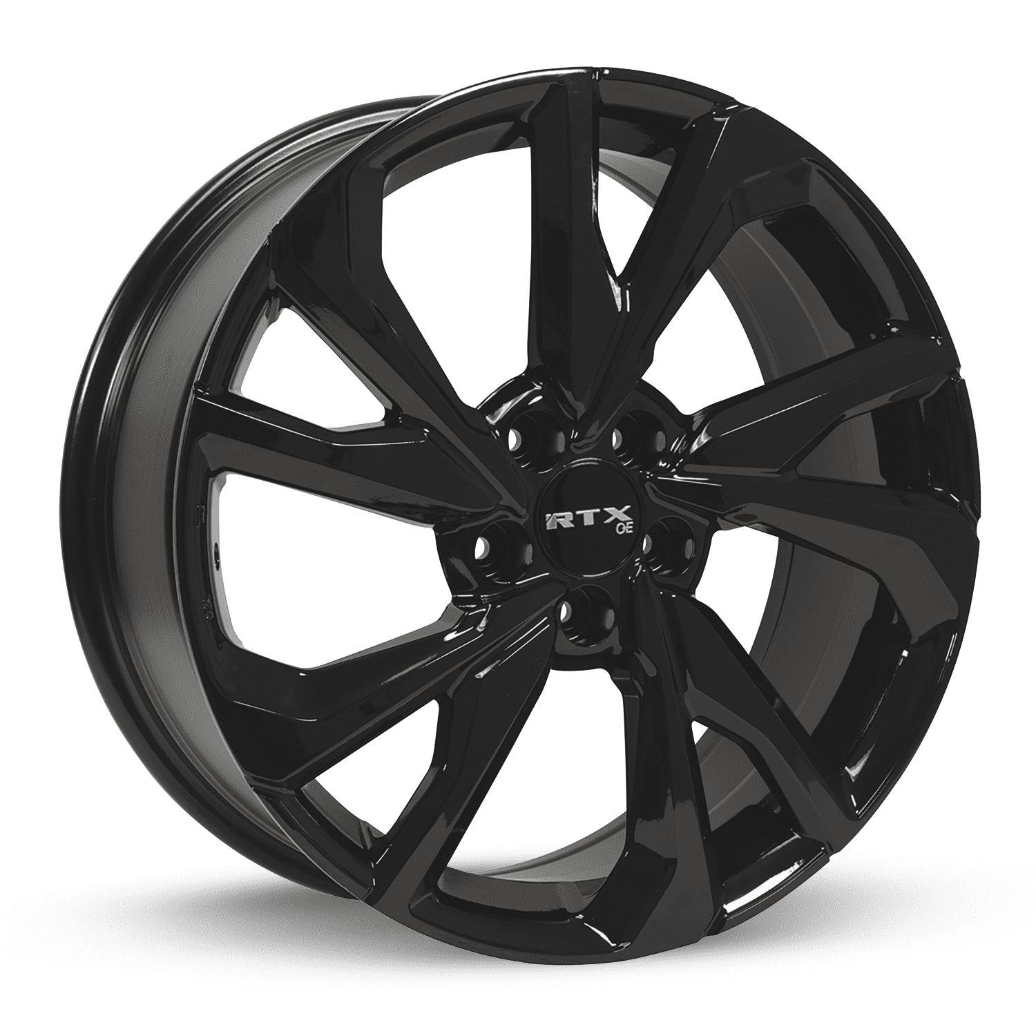 RTX Nikko 19x7.5 5x114.3 ET45 CB64.1 Gloss Black Wheel