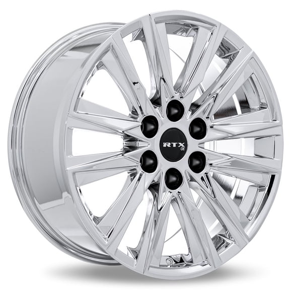RTX OE Custom Wheel 22x9 Inch Rim for 2000-2022 Cadillac Escalade 78.1mm CB Offset 25mm Chrome