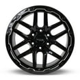 thumbnail image 1 of RTX Offroad Custom Wheel 18x9.5 Inch Rim for Cadillac 2000-2022 Escalade 106.1mm CB Offset 10mm Gloss Black Milled, 1 of 3