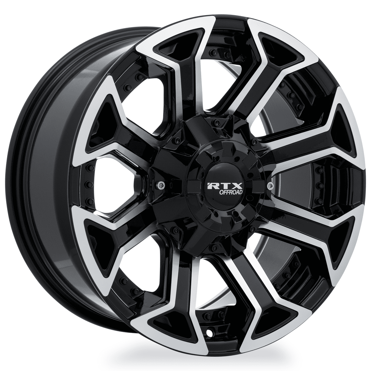 RTX Peak 18x9 8x180 ET18 CB125 Gloss Black Machined Wheel