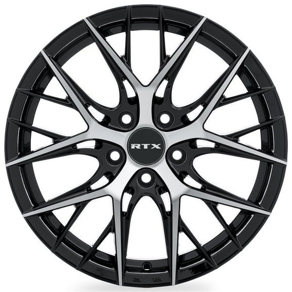 RTX R-Spec Custom Wheel 17x7.5 Inch Rim for Acura 2006-2011 CSX 73.1mm CB Offset 40mm Gloss Black Machined