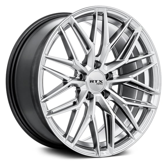 RTX R-Spec Custom Wheel 18x8.5 inch Rim for 2006-2020 Audi A3 66.6mm CB Offset 45mm Silver with Machined Face